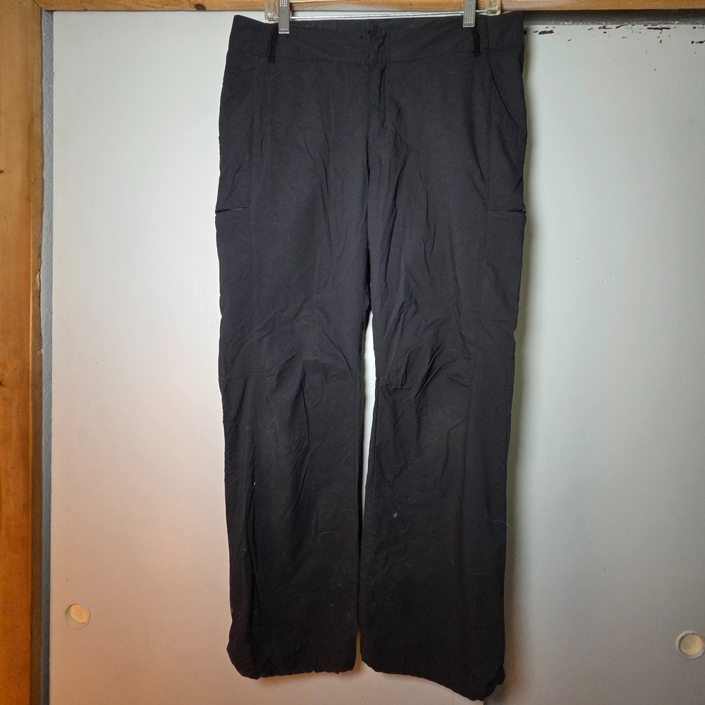 REI Women's Hiking Pants Size 12 Petite Black Pockets Outdoor Camping Gorpcore
